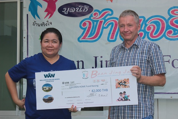 Wallenius Wilhelmsen Logistics (Lamchabang) spendet 42.000 Baht.