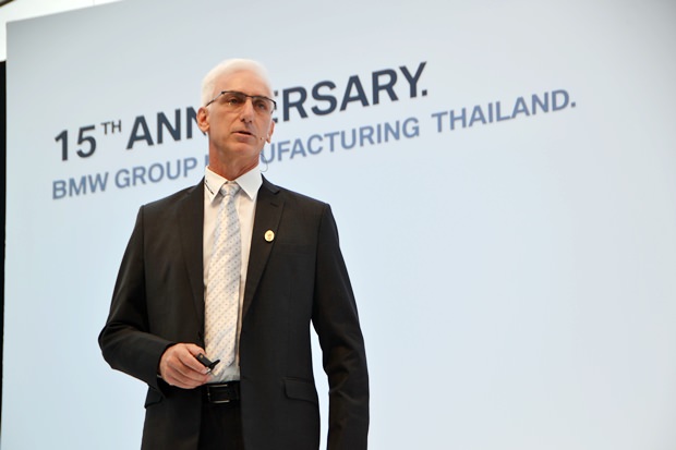 Der geschäftsführende Direktor von BMW Thailand, Jeffrey Gaudiano: „Dies ist wahrhaft ein historischer Moment für die BMW Gruppe Thailand“. 