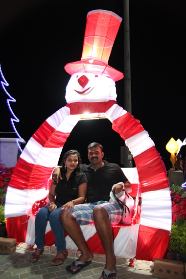 Viele Inder feiern verbringen Weihnachten in Pattaya. 