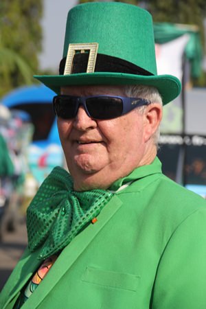 Der Gründer der St. Patrick Parade in Pattaya, Derrick Kane. 