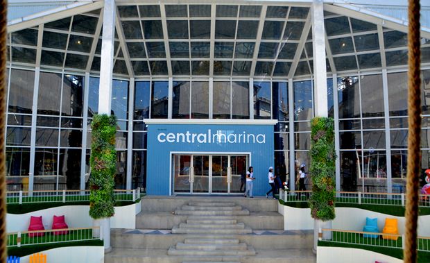 Der Eingang zur neuen Central Marina. Der Eingang zur neuen Central Marina.