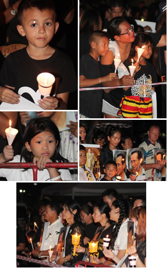 Auch in Pattaya wird ein großes Memorial Service für König Rama IX veranstaltet 