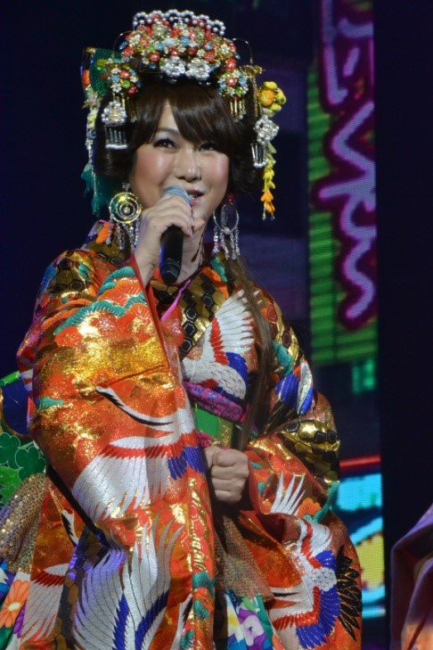 Die Japanerin Haruna Ai bei ihrem Auftritt. 