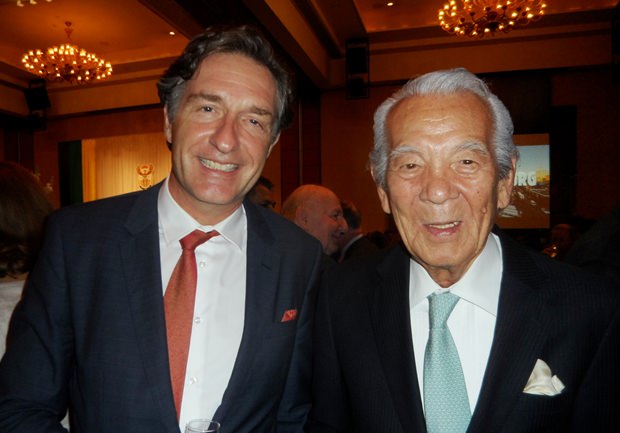 Österreichs Botschafter Enno Drofenik (links) und sein Schwiegervater Iwao Sekiguchi waren natürlich ebenfalls unter den Gästen.