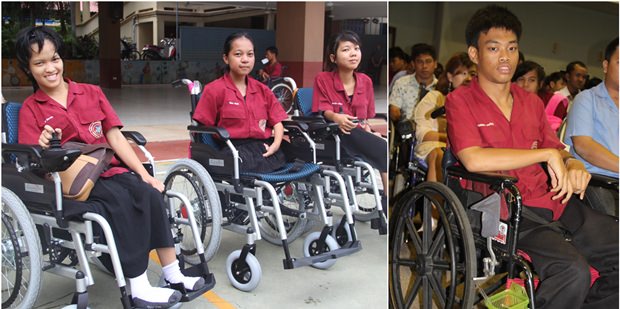 Das Leben ändert sich zum Guten für die Rollstuhlempfänger 