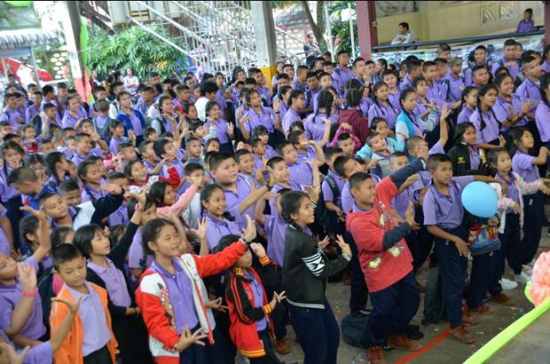 Alte Thai Traditionen warden in der Pattaya Schule Nr. 4 gepflegt.