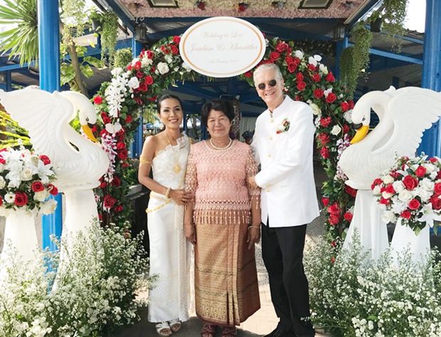 Hochzeitsfoto mit Noi’s Mutter Khun Mae Wang.