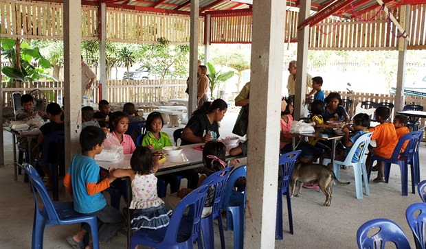 Einige Kinder im Anti Human Trafficking and Child Abuse Center.