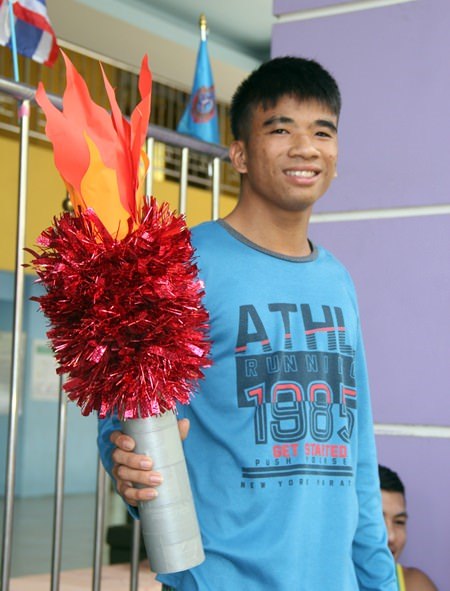 Dieser junge Mann wird Thailnd bei der Spezial-Olympiade vertreten.