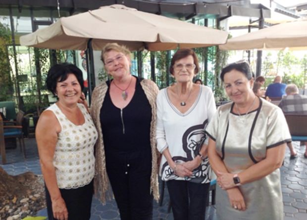 Die vier Führerinnen des deutschsprachigen Ladies Clubs. Von links: Präsidentin Andrea Weiss, ihre Stellvertreterin Diana Reiz, Gisela de Witt und Sonja Kobler.