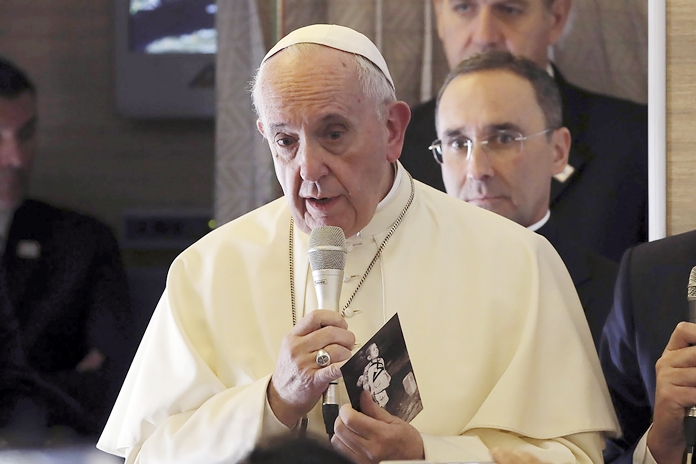 Der VAtikan gab am 13. September 2019 bekannt, dass Papst Franziskus Thailand zwischen dem 20. und 23. November besuchen wird. (AP Photo/Alessandra Tarantino)