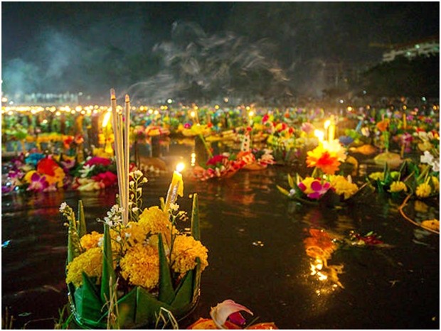 Loy Krathong in Pattaya.