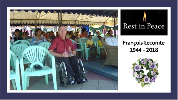 Im Rotary Club Pattaya Marina gab es ein Mitglied, der unter Polyomyelitis litt: Francois Lecomte. 