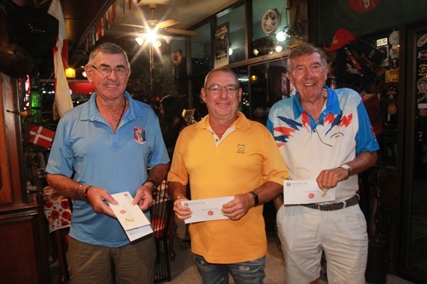 Die Sieger des Golf Turnier, das Dave Richardson gesponsert hatte.
