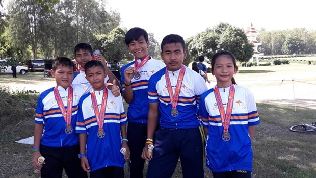 Kinder vom Child Protection & Development Center nahmen am jährlichen Bangkok Bank CycleFest 2019 teil. 