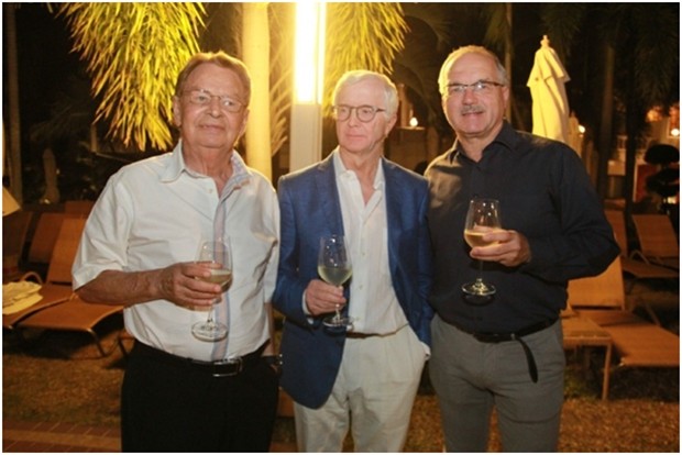 (Von links) Hans Günther Müller, Hubert Grevenkamp und Ewald Dietrich.