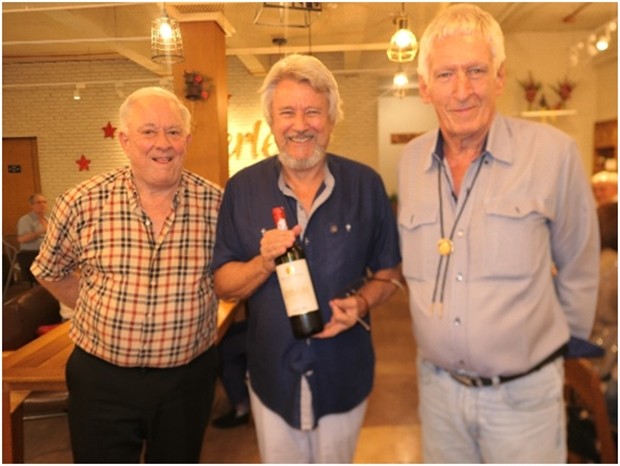 Die drei Geburtstagsjungs: (von links) Günther Dumke, Markus Schlegel und Peter Schlegel.