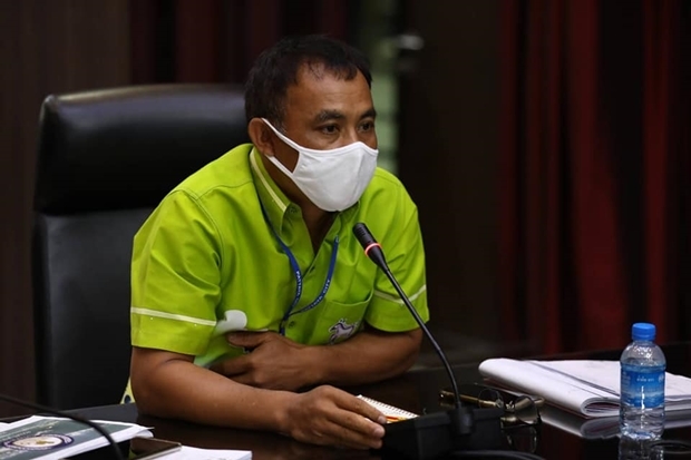 Der Vizemanager der Stadt Pattaya, Kiattisak Sriwongchai, leitete die Pressekonferenz.