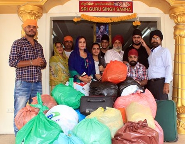 Amrik Singh organisierte Hilfsmittel für die Opfer des Erdbebens in Nepal im April 2015.