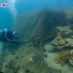 (Pattaya News 5) Fishing nets picked off island seabed pic M3